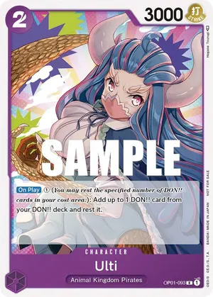 Carta Ulti OP01-093, versión Arte alternativo