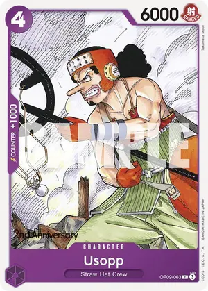 Carta Usopp OP09-063, versión Promo