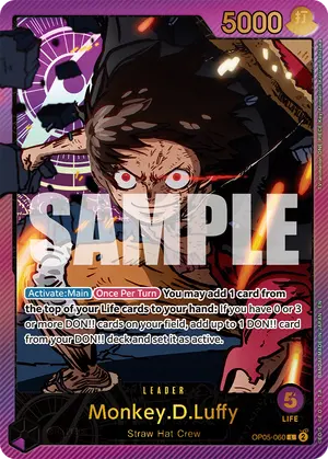 Carta Monkey.D.Luffy OP05-060, versión SP