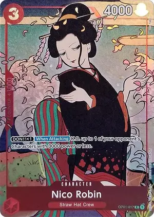 Carta Nico Robin OP01-017, versión Arte alternativo