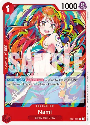 Carta Nami ST01-007, versión Arte alternativo