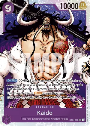 Carta Kaido ST04-003, versión Normal