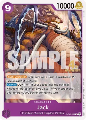 Carta Jack OP17-069, versión Promo