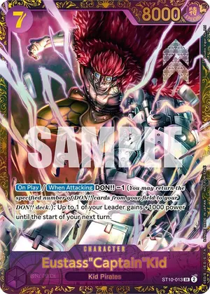 Carta Eustass"Captain"Kid ST10-013, versión Arte alternativo