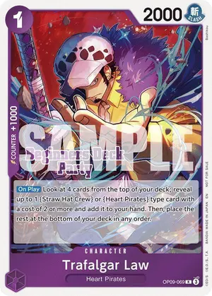 Carta Trafalgar Law OP09-069, versión Promo