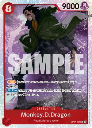 Carta Monkey.D.Dragon OP07-015, versión Normal