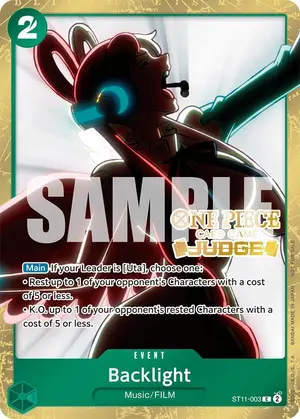 Carta Backlight ST11-003, versión Arte alternativo