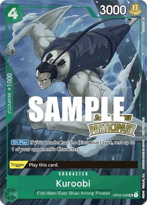 Carta Kuroobi OP03-026, versión Arte alternativo