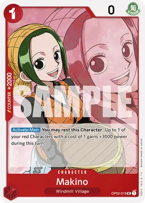 Carta Makino OP02-015, versión Normal