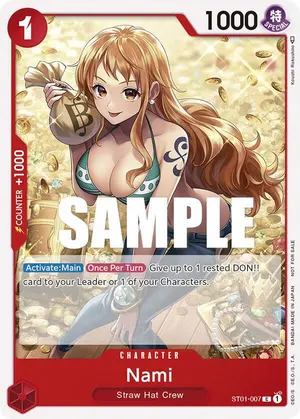 Carta Nami ST01-007, versión Arte alternativo