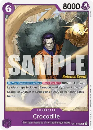 Carta Crocodile OP12-069, versión Promo