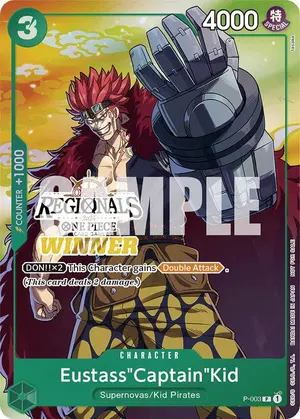 Carta Eustass"Captain"Kid P-003, versión Arte alternativo