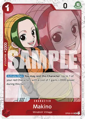 Carta Makino OP02-015, versión Normal