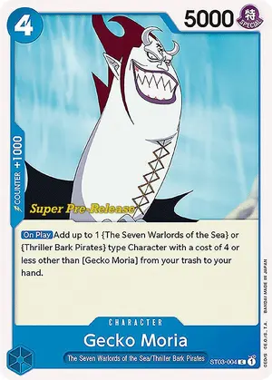 Carta Gecko Moria ST03-004, versión Promo