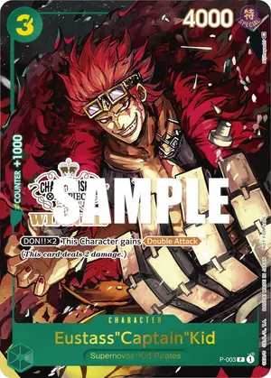 Carta Eustass"Captain"Kid P-003, versión Arte alternativo