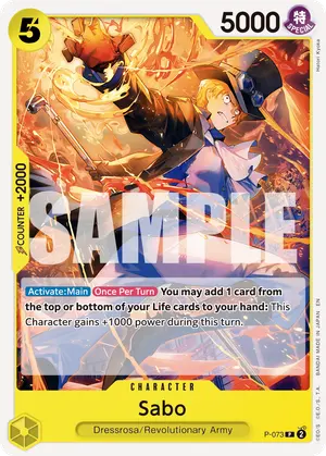 Carta Sabo P-073, versión Normal