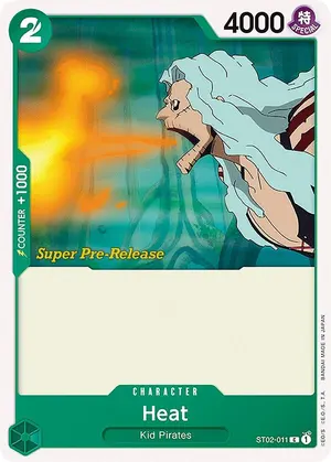 Carta Heat ST02-011, versión Promo