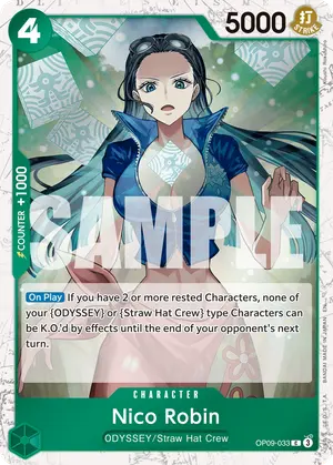 Carta Nico Robin OP09-033, versión Normal