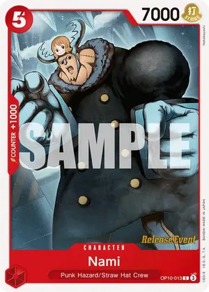 Carta Nami OP10-013, versión Promo