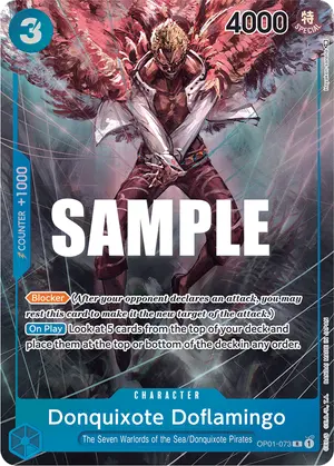 Carta Donquixote Doflamingo OP01-073, versión Arte alternativo