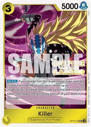 Carta Killer OP10-106, versión Promo