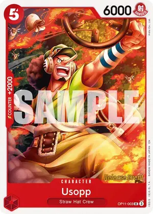 Carta Usopp OP11-003, versión Promo