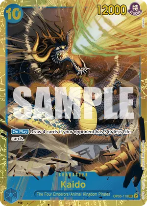 Carta Kaido OP05-118, versión Normal