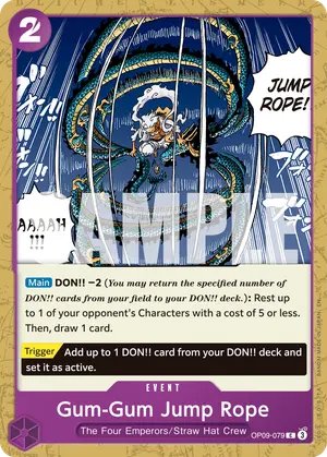 Carta Gum-Gum Jump Rope OP09-079, versión Normal