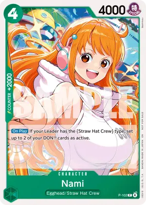 Carta Nami P-102, versión Arte alternativo