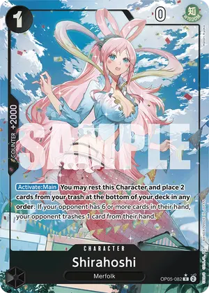 Carta Shirahoshi OP05-082, versión Arte alternativo