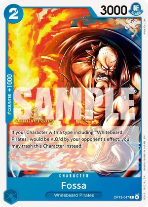 Carta Fossa OP13-047, versión Promo