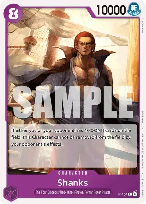 Carta Shanks P-104, versión Arte alternativo