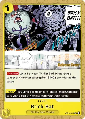Carta Brick Bat OP14-117, versión Promo