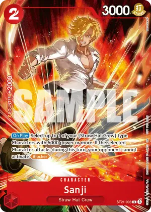 Carta Sanji ST21-003, versión Promo