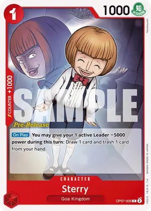 Carta Sterry OP07-006, versión Promo