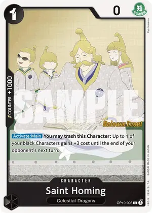Carta Saint Homing OP10-093, versión Promo
