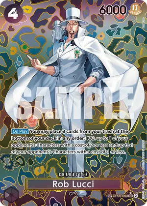 Carta Rob Lucci OP05-093, versión SP