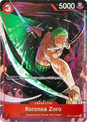 Carta Roronoa Zoro ST01-013, versión Arte alternativo