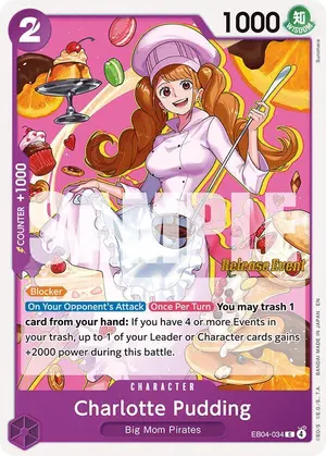 Carta Charlotte Pudding EB04-034, versión Promo