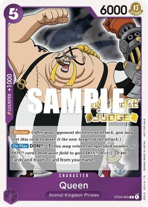 Carta Queen ST04-005, versión Promo
