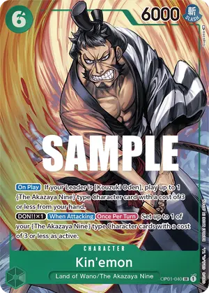 Carta Kin'emon OP01-040, versión Arte alternativo