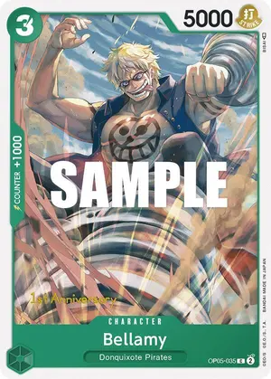 Carta Bellamy OP05-035, versión Promo