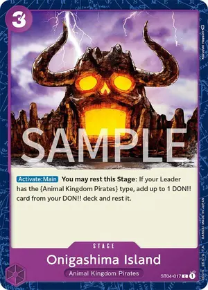 Carta Onigashima Island ST04-017, versión Promo