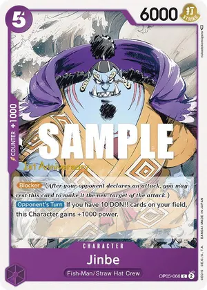 Carta Jinbe OP05-066, versión Promo