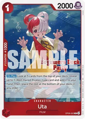 Carta Uta OP09-002, versión Promo