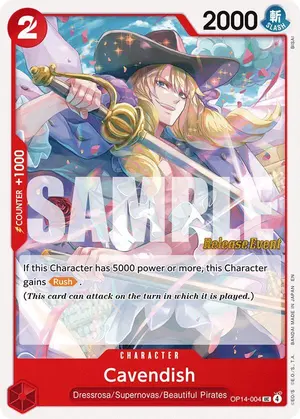 Carta Cavendish OP14-004, versión Promo