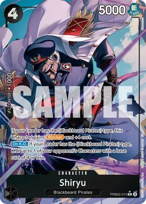 Carta Shiryu PRB02-015, versión Arte alternativo