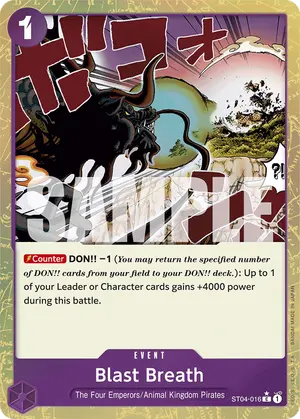 Carta Blast Breath ST04-016, versión Normal