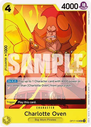 Carta Charlotte Oven OP17-102, versión Promo