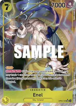 Carta Enel OP05-100, versión Arte alternativo
